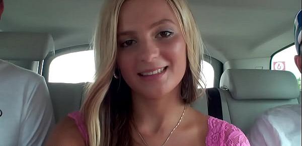  Sandra Drake (18 y.o.) arrives to Prague for work like erotic model. She got banged. First DVP and f